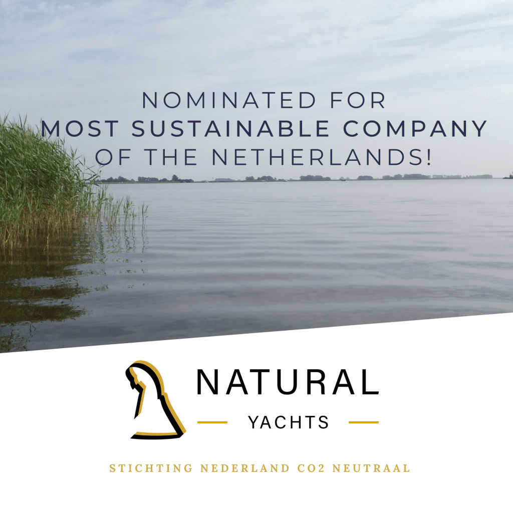 Natural Yachts is nominated for most sustainable company of the Netherlands